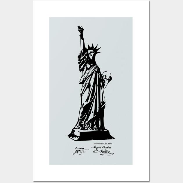 Statue of Liberty New York Patent Print Wall Art by MadebyDesign